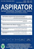 ASPIRATOR : Jurnal Penelitian Penyakit Tular Vektor