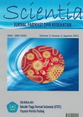 SCIENTIA : JURNAL FARMASI DAN KESEHATAN Volume 2,5,6