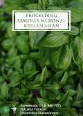 Proceeding Seminar Nasional Kefarmasian Ke-1 Tahun 2015